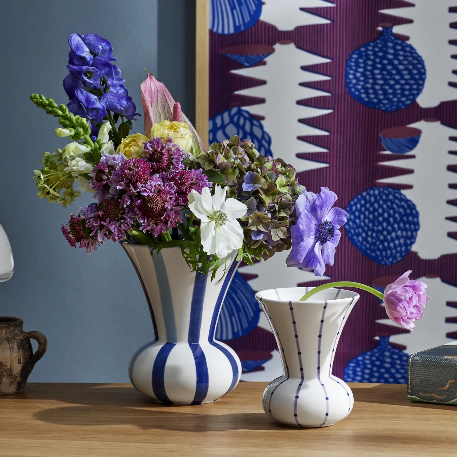 Signature vase 20 cm, blå