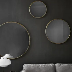 Sillon SH6 vægspejl, messing