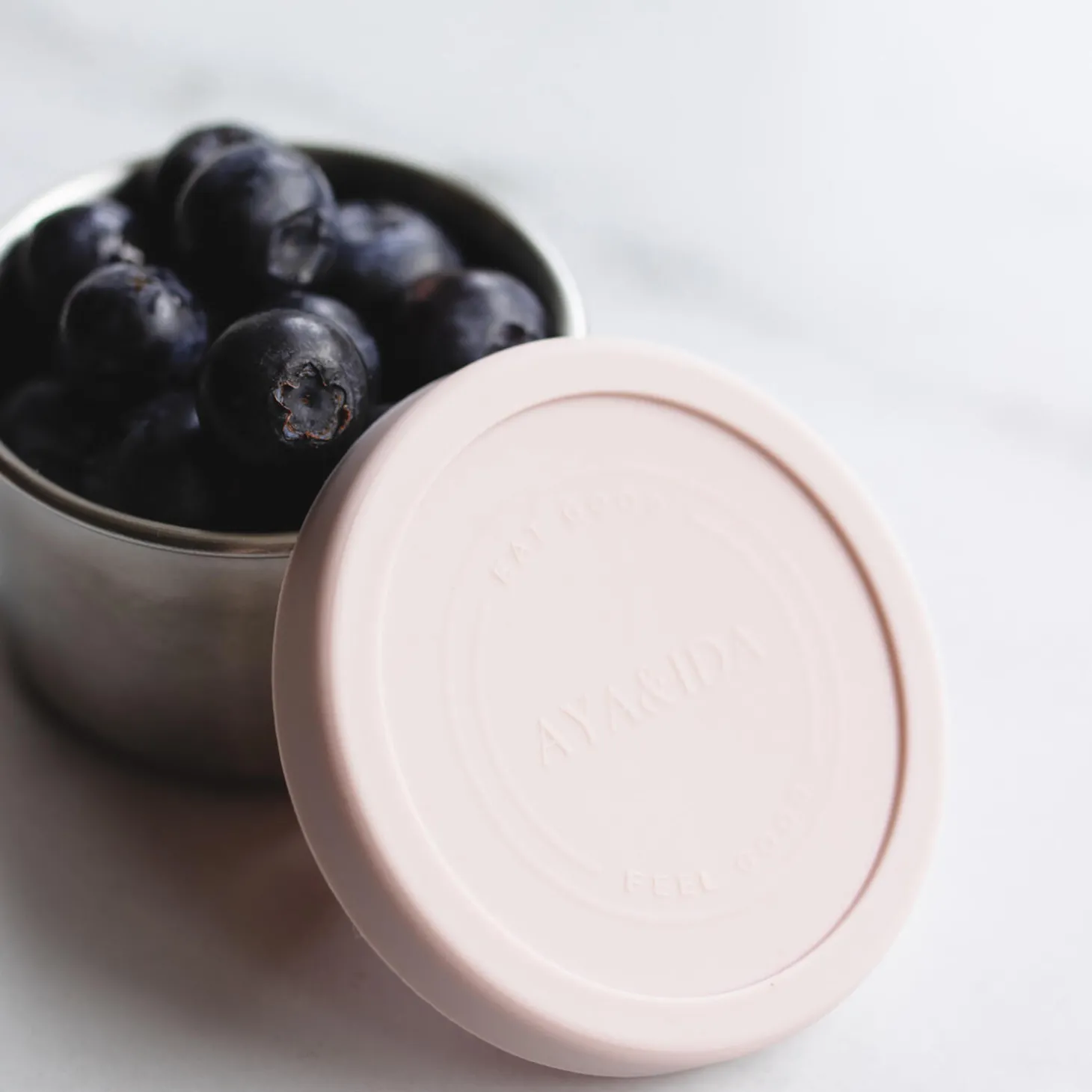 Snack Container, dark grey/soft rose