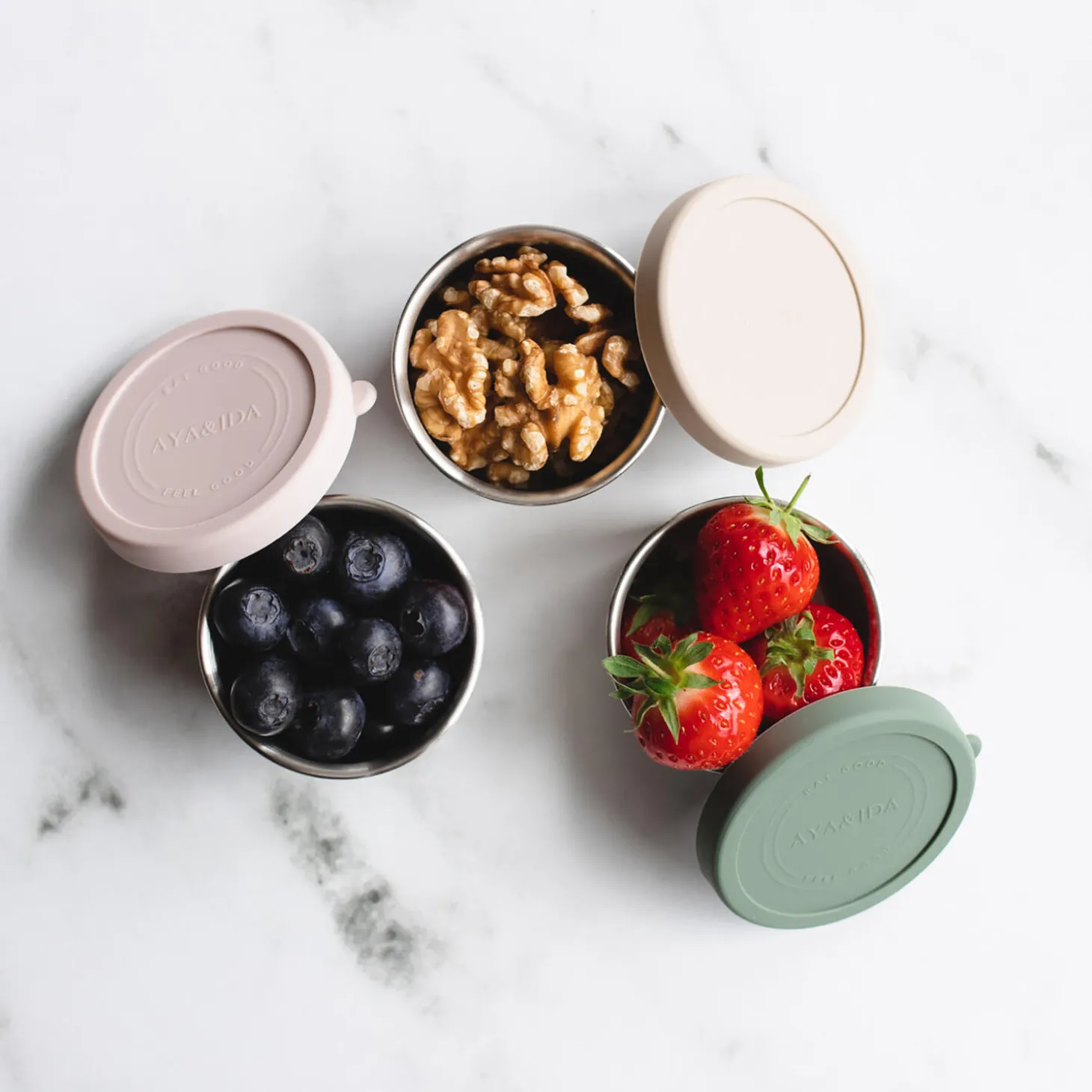 Snack Container, dark grey/soft rose