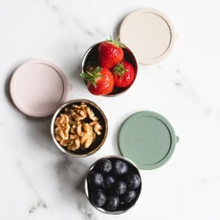 Snack Container, dark grey/tropical green