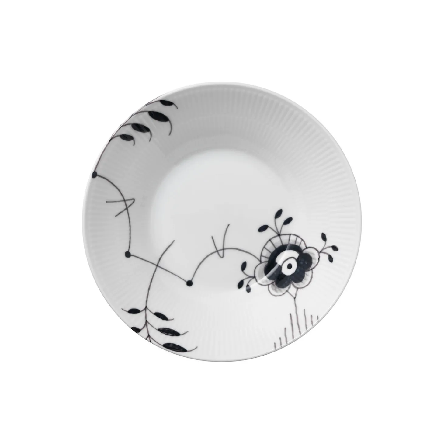 Sort Mega Riflet dyb tallerken Ø 24 cm