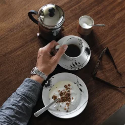 Sort Mega Riflet dyb tallerken Ø 17 cm