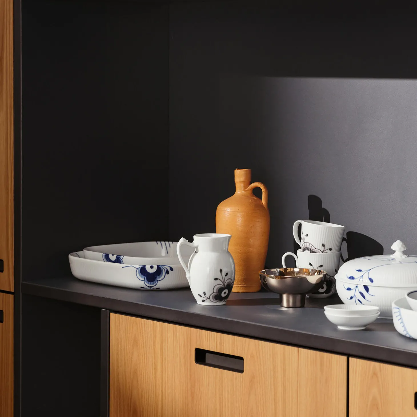 Sort Mega Riflet krus 28 cl 2 stk