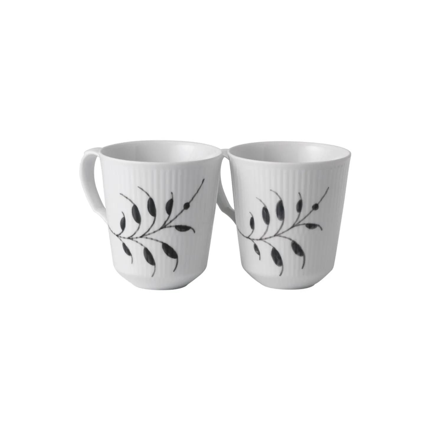 Sort Mega Riflet krus 38 cl, 2 stk