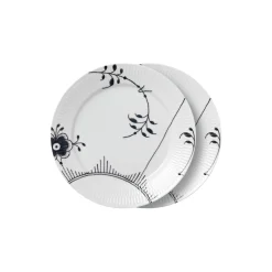 Sort Mega Riflet tallerken nr. 2 Ø 27 cm 2 stk.