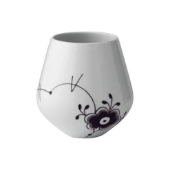 Sort Mega Riflet vase 15 cm