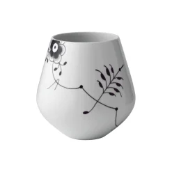 Sort Mega Riflet vase 20,5 cm