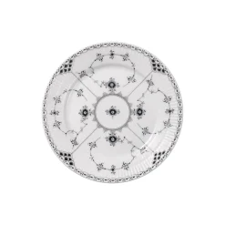 Sort Musselmalet Halvblonde tallerken Ø 19 cm