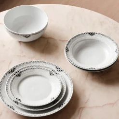 Sort Riflet Blonde tallerken Ø 27 cm