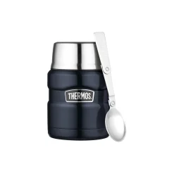 Stainless King madtermoflaske, mørkblå