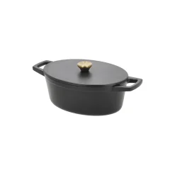 Støbejernsgryde oval