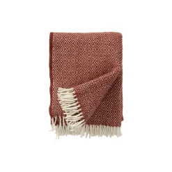 Stella uld plaid, rust
