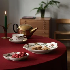 Stjerne Riflet Jul fad 27 cm