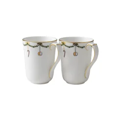 Stjerne Riflet Jul krus 36 cl, 2 stk.