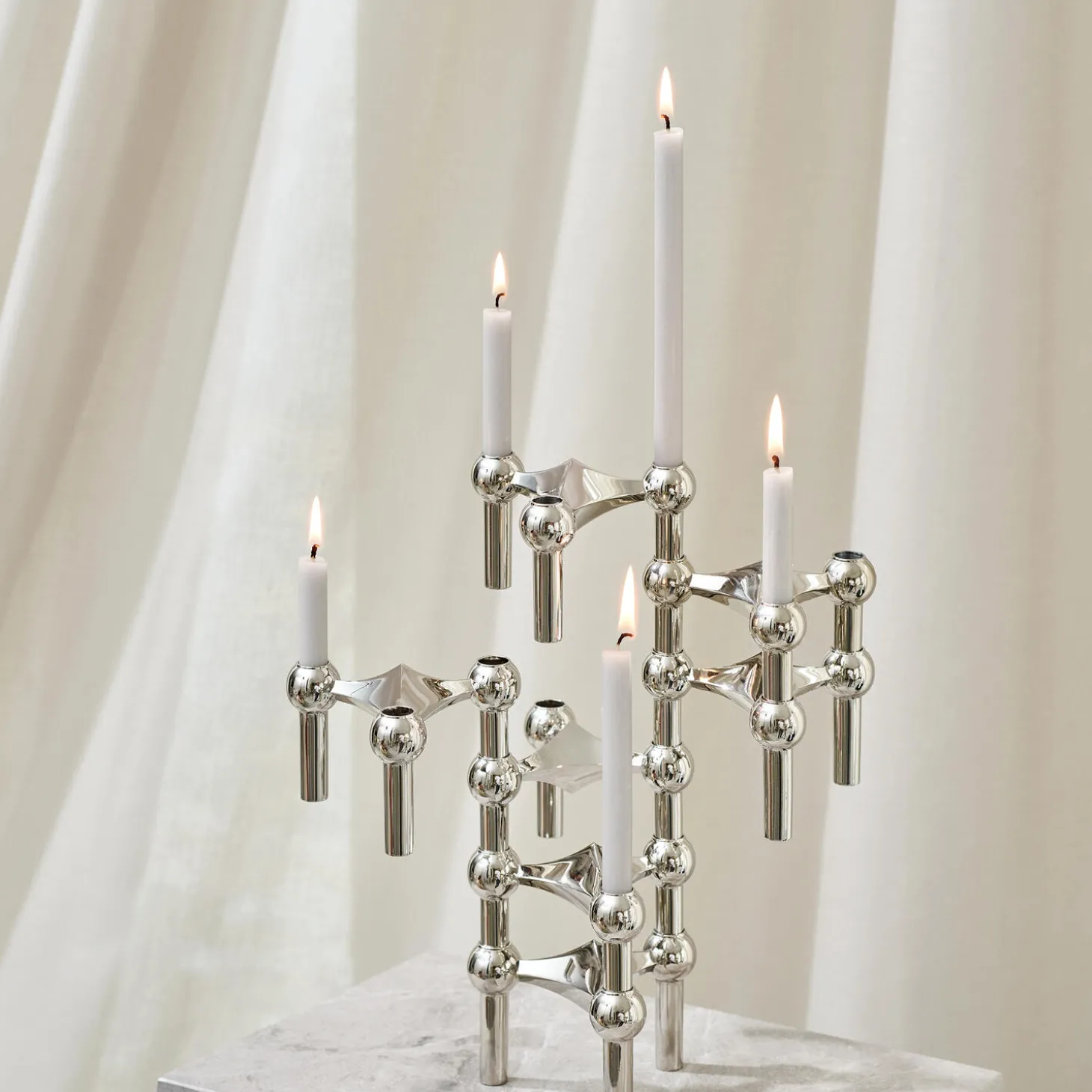 STOFF Nagel lys 12 stk., linen grey