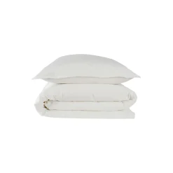 Stone Washed juniordynebetræk, hvid