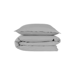 Stone Washed sengetøj, lysegrå