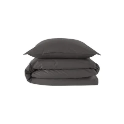 Stone Washed sengetøj, mørkegrå