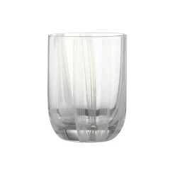 Stripe glas, white stripes