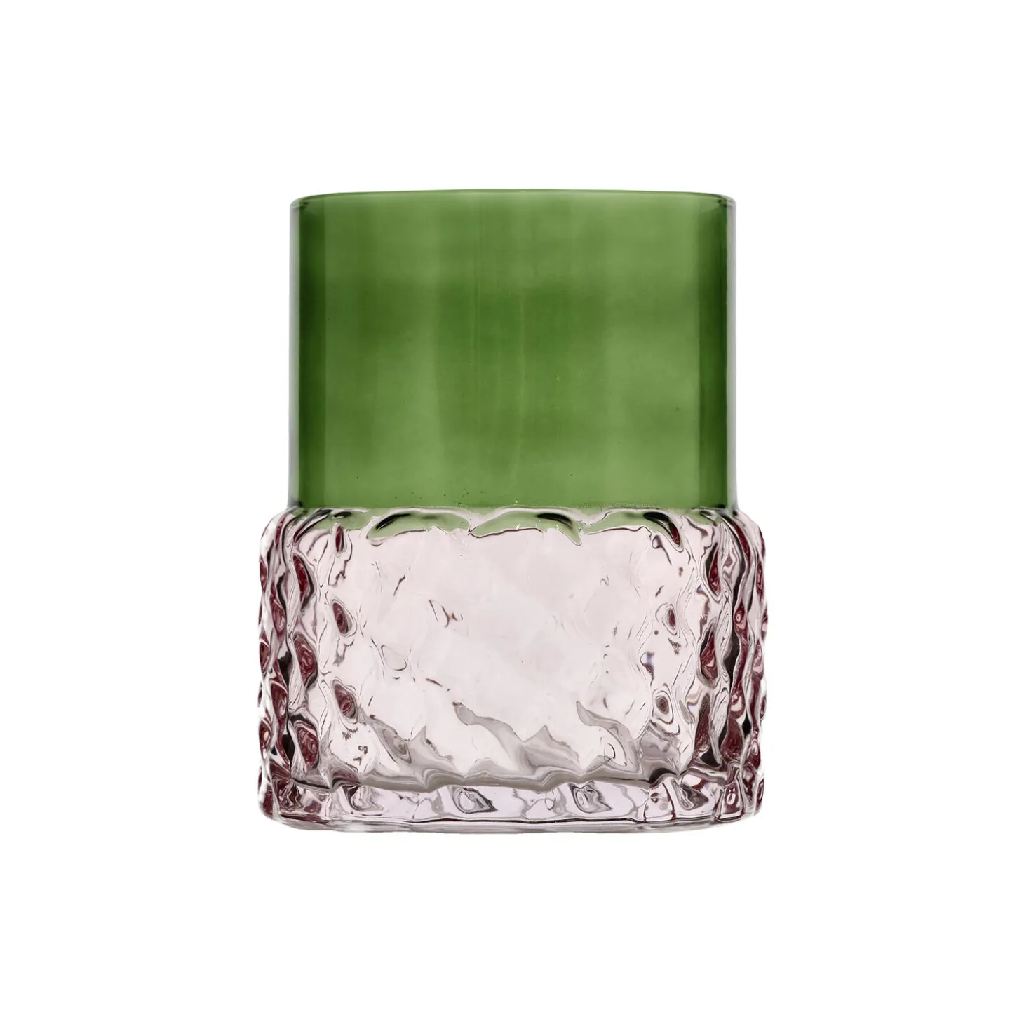 Styles Fyrfadsstage, grøn/rosa