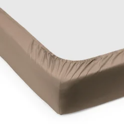 SUPIMA PERCALE lagen til boxmadras, walnut