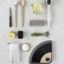 SWEEP-IT fejebakke og kost, grey