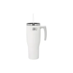 Termokrus med hank, mat hvid