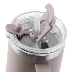 Thermo Cup With Straw, soft rose