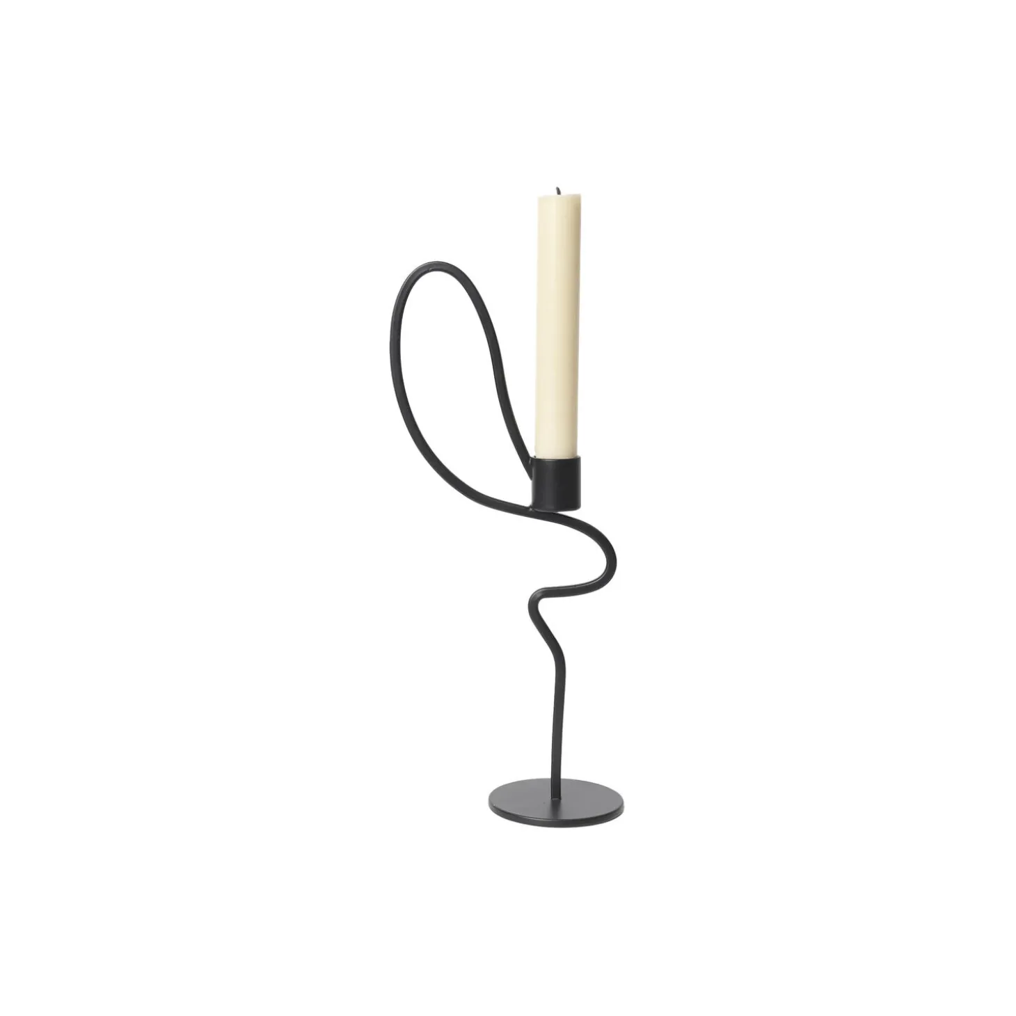 Valse Lysestage Høj, black