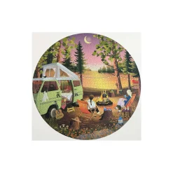 Van Life - rundt puslespil med 1000 brikker