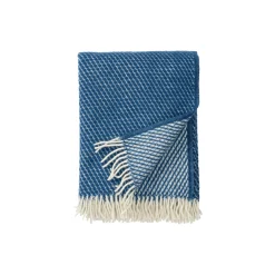 Velvet uld plaid, petrol