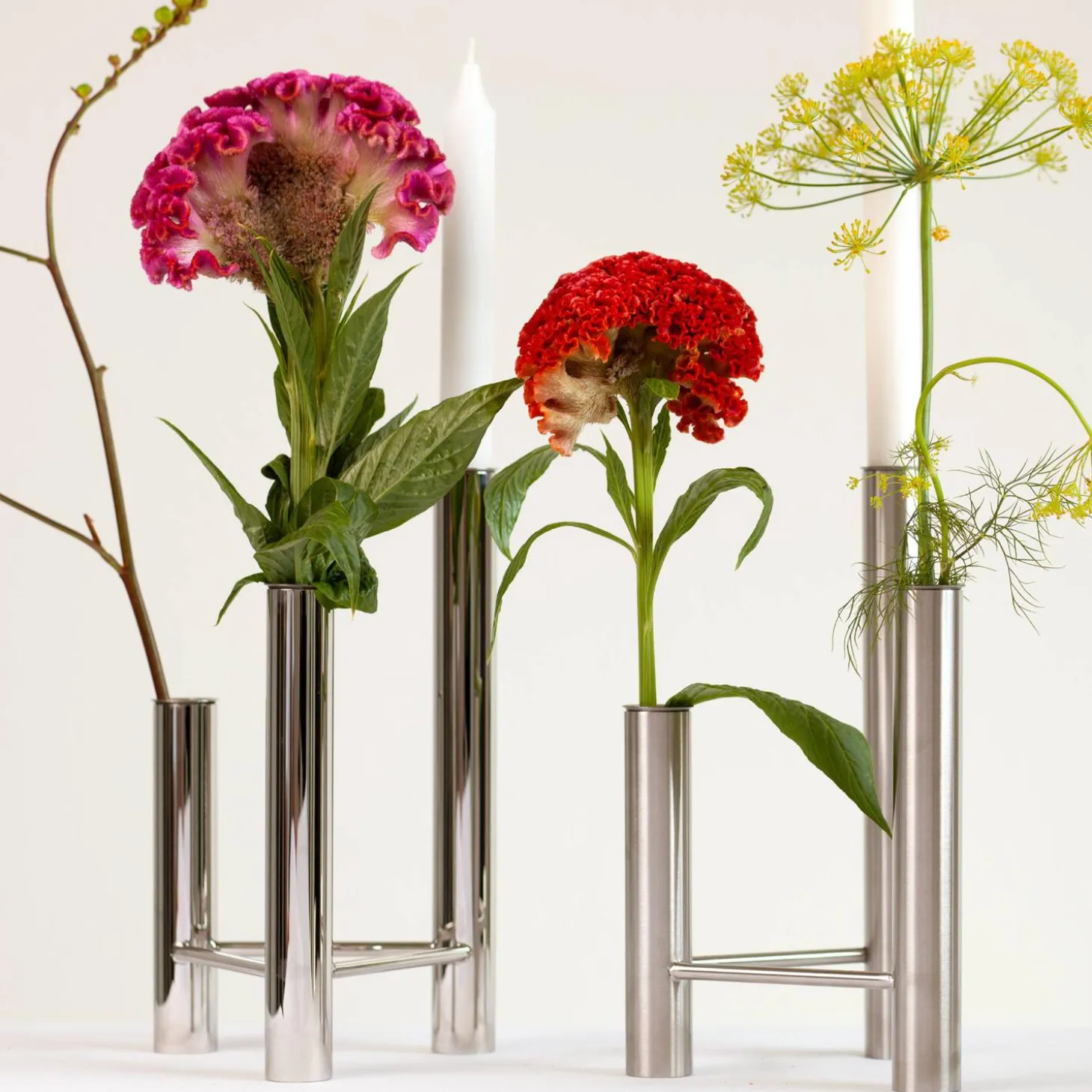 VISTA lysestage/vase, poleret