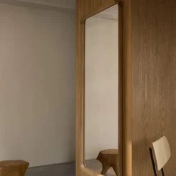 VLA62 Radiohusspejl, hvidolieret eg