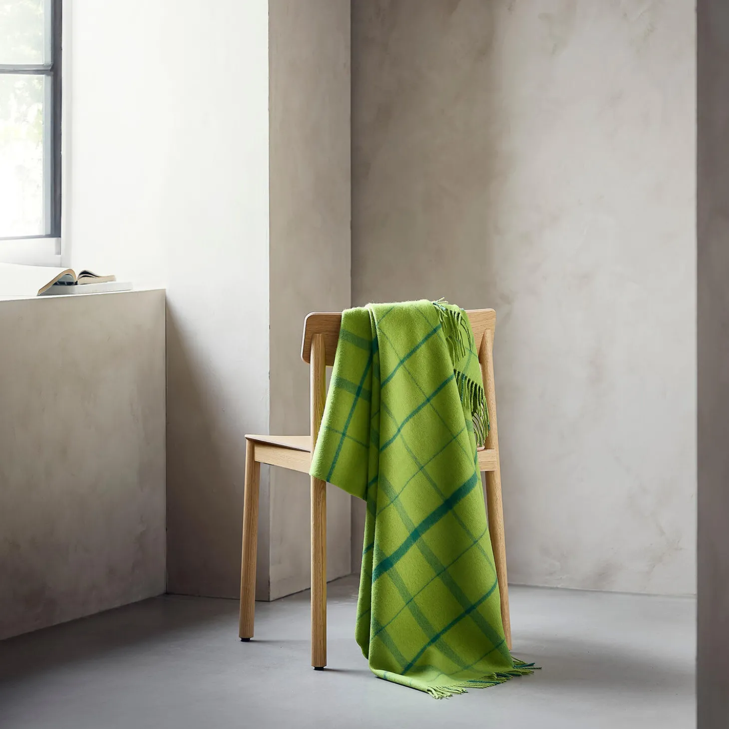 Warp and Weft plaid, 02104 sprout - lime/grass