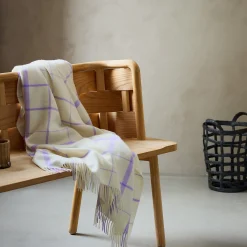 Warp and Weft plaid, 02106 vibrant - raw white/lilac